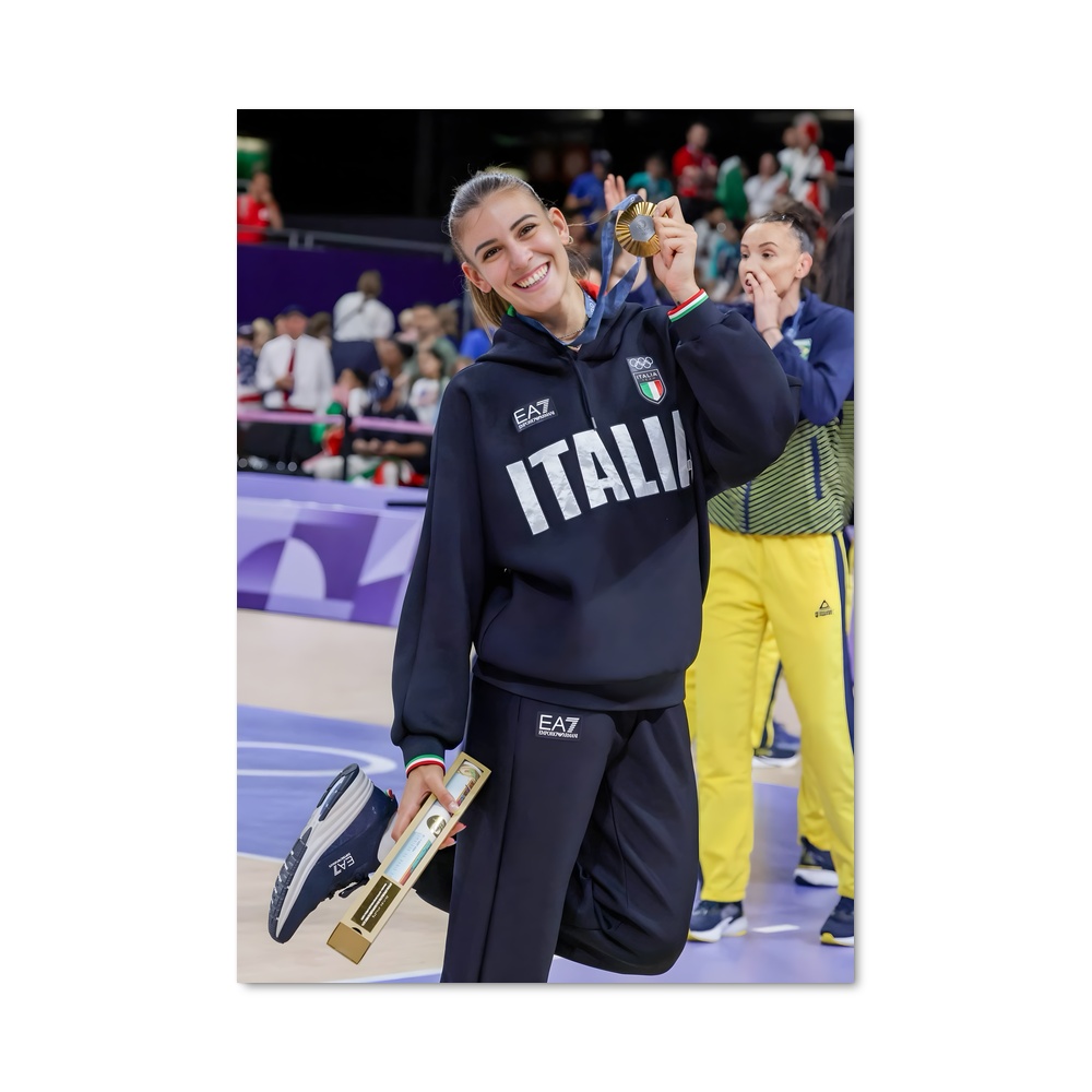 Poster Médaille d'Italie – affiche Volleyball
